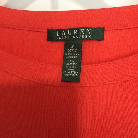 Ralph Lauren Size Small Red T-Shirt Dress EUC - Picture 2 of 3
